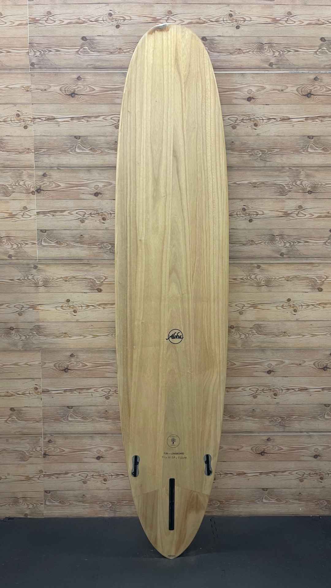 JUST $395 | Aloha Surfboards 2+1 Fin Longboard 9'1