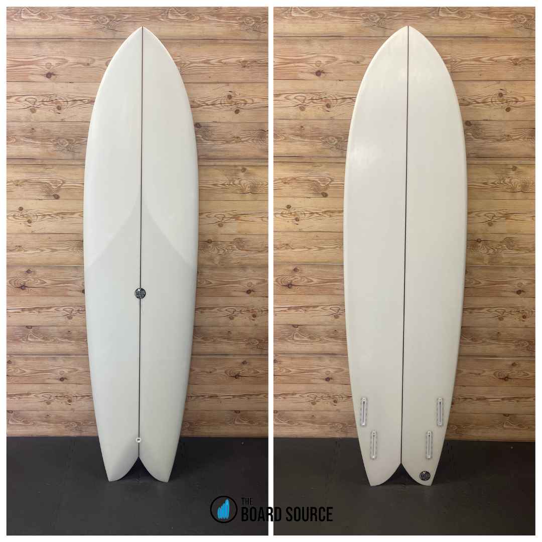 10ft CHOCOLATE FISH ホワイトロングボード Golden Ticket 6'6