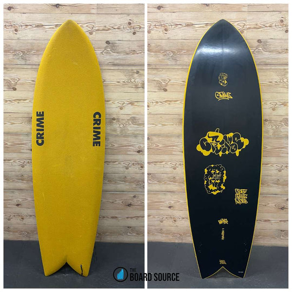 USED Crime Surf Twin Keel Fish 6'0