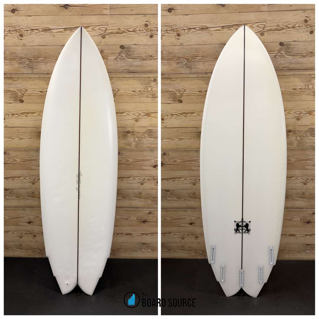 USED LARRY MABILE SURFBOARD FOR SALE | 5-Fin Fish 5'11