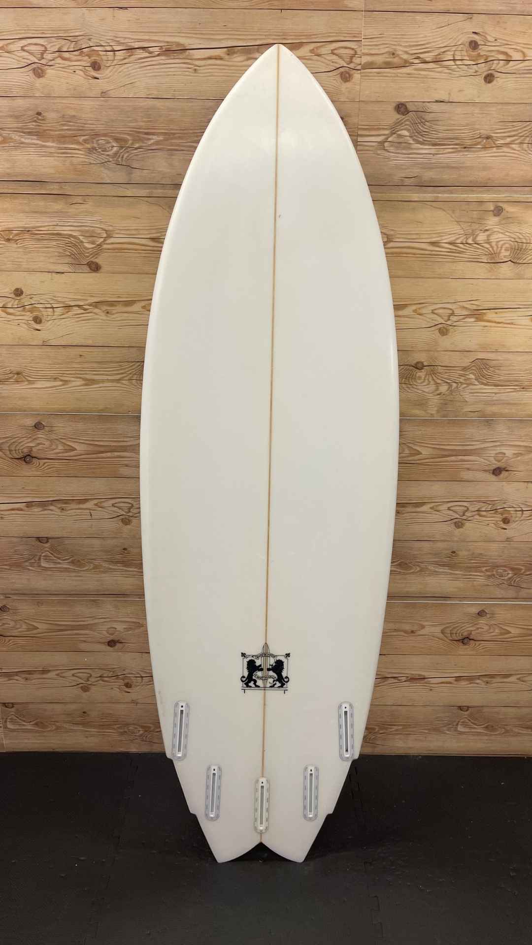 USED LARRY MABILE SURFBOARD FOR SALE | 5-Fin Fish 5'11