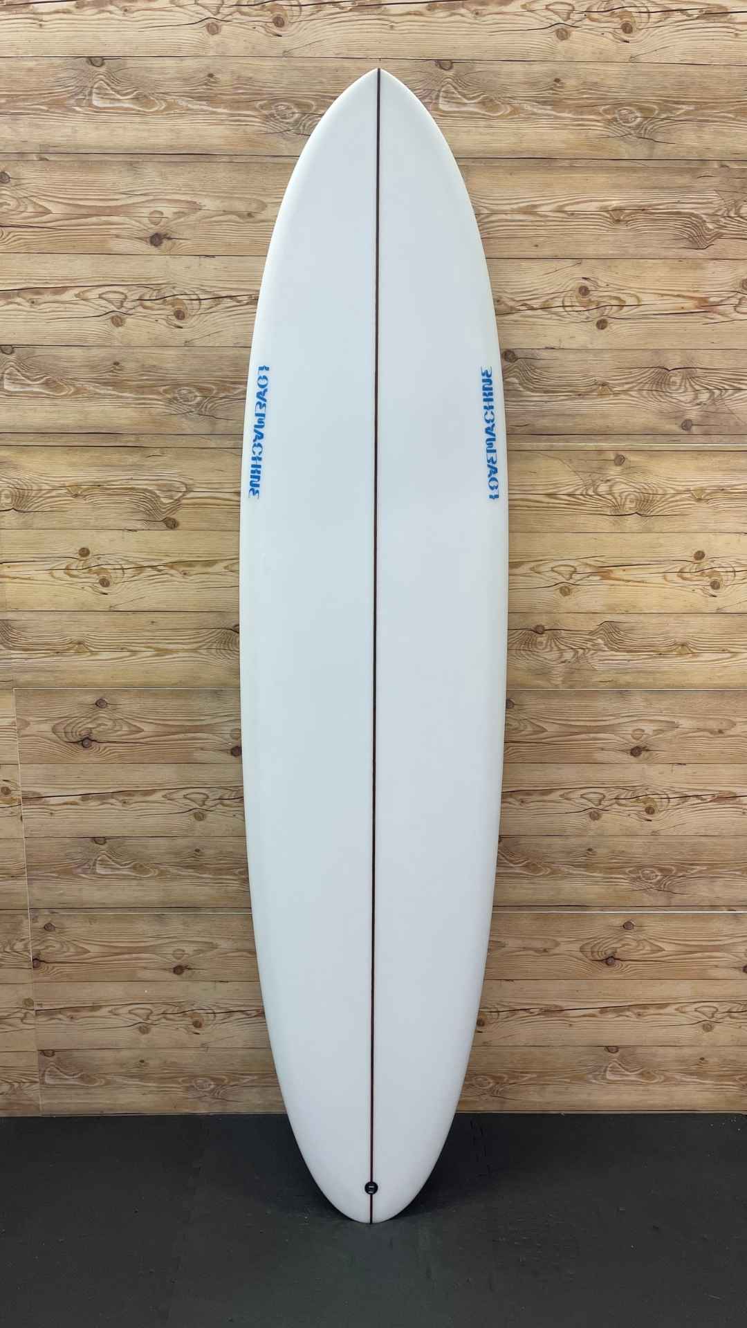 LOVE MACHINE サーフボードFM 7'2 Love Machine | FM 7'2” Lava Clear Mid-Length Surfboard - SurfBored