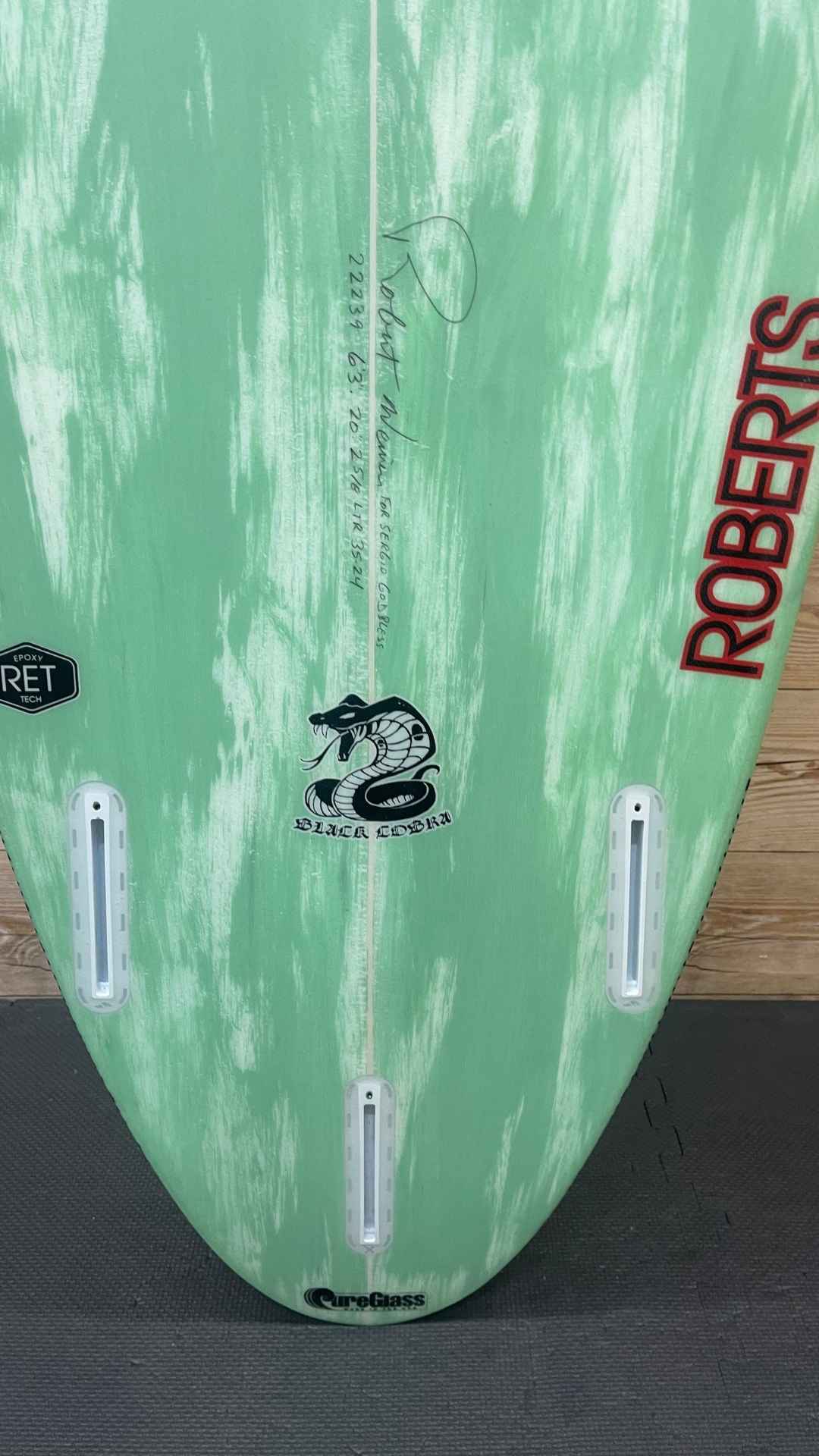 Used Surfboards for Sale | Roberts Black Cobra 6'3