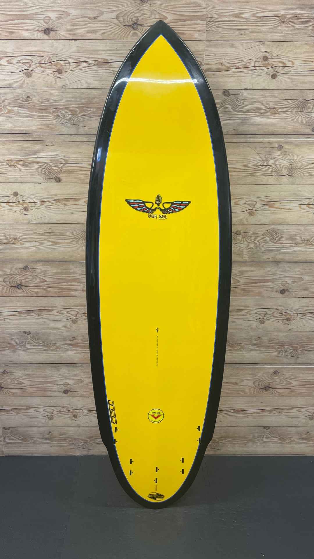 Used Epoxy Von Sol Surfboards Shadow 6'4