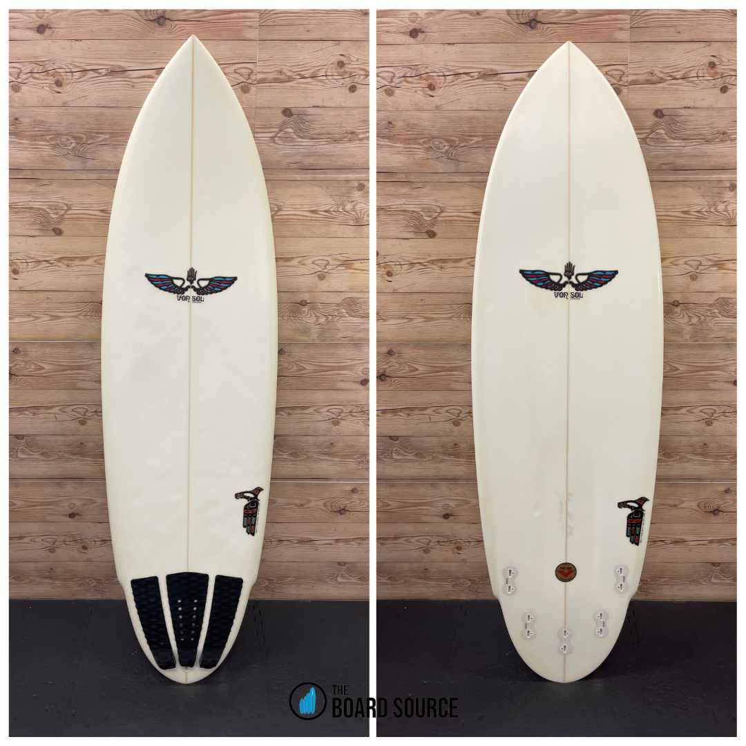 Used Epoxy Von Sol Surfboards Shadow 6'2