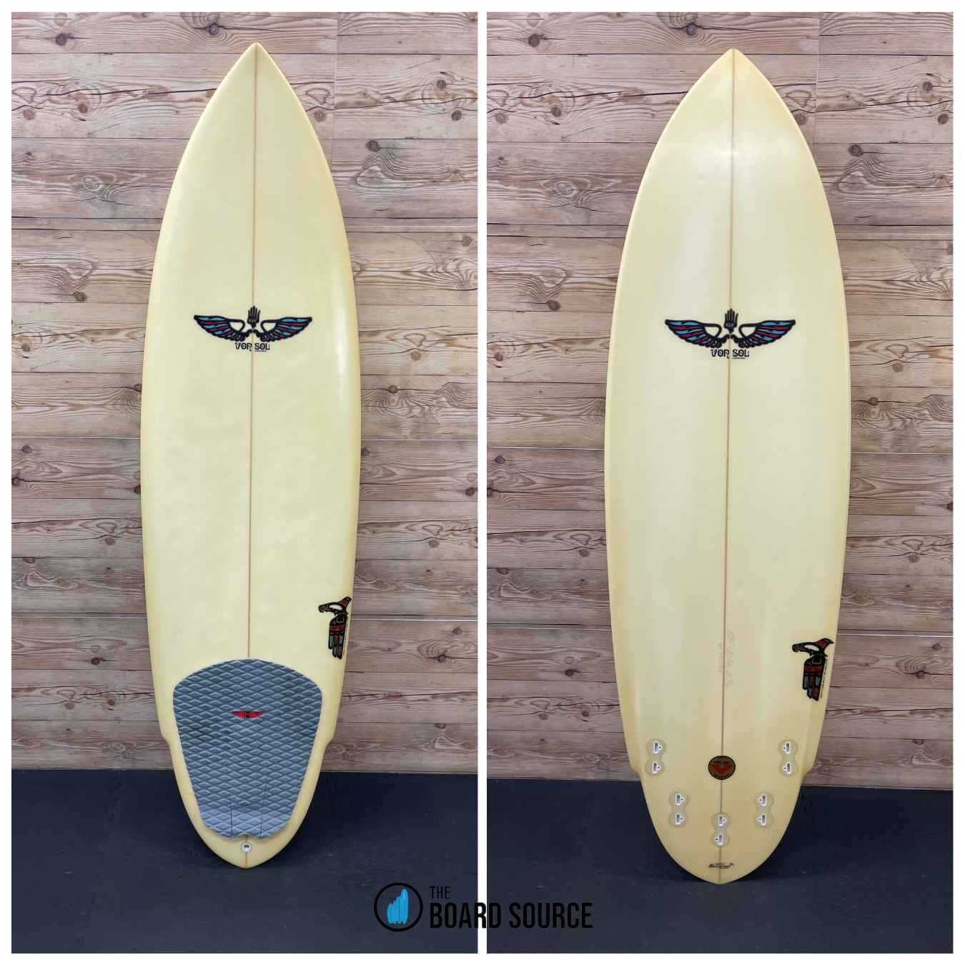 Used Epoxy Von Sol Surfboards Shadow 6'2
