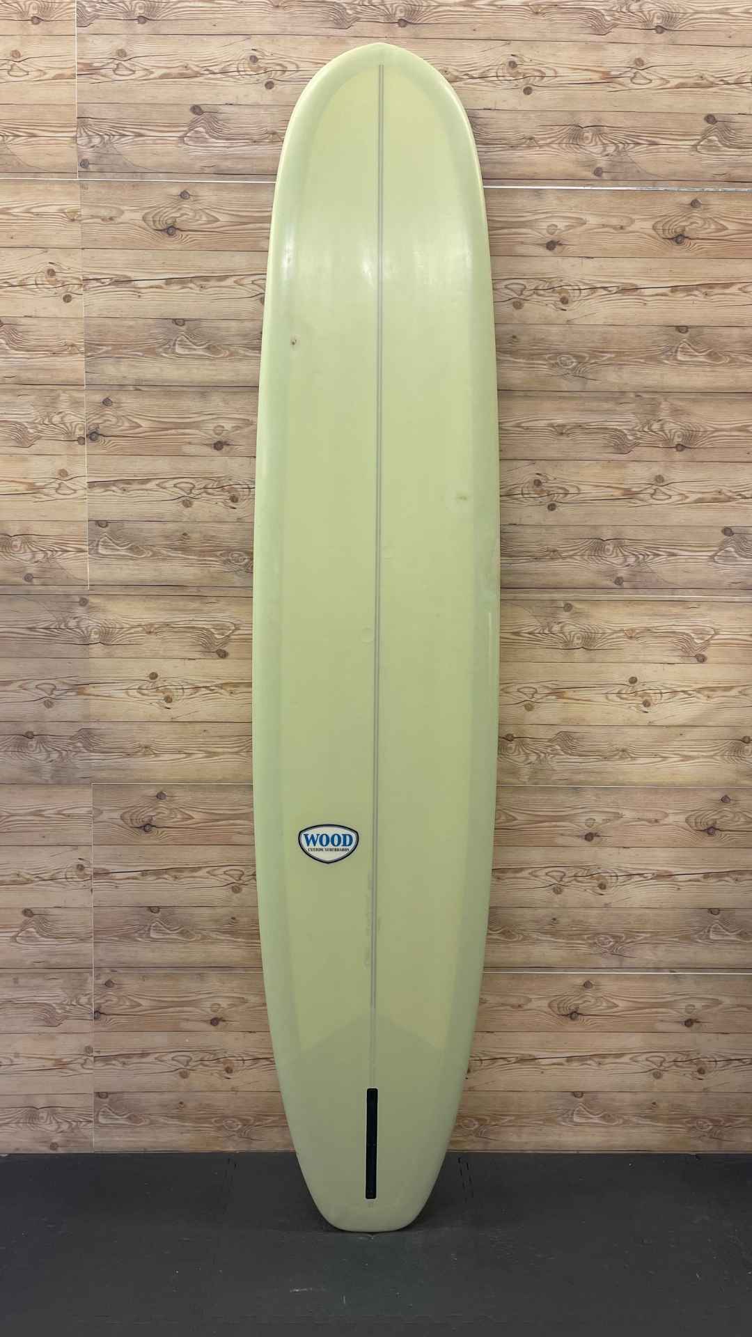 “ALE”LONG BOARD“9−10“/SINGLE-FIN VINTAGE Wood 9'4